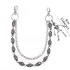 Hip Hop Skull Waist Chain Metal Necklace For Men Women Streetwear Fashion Accessory