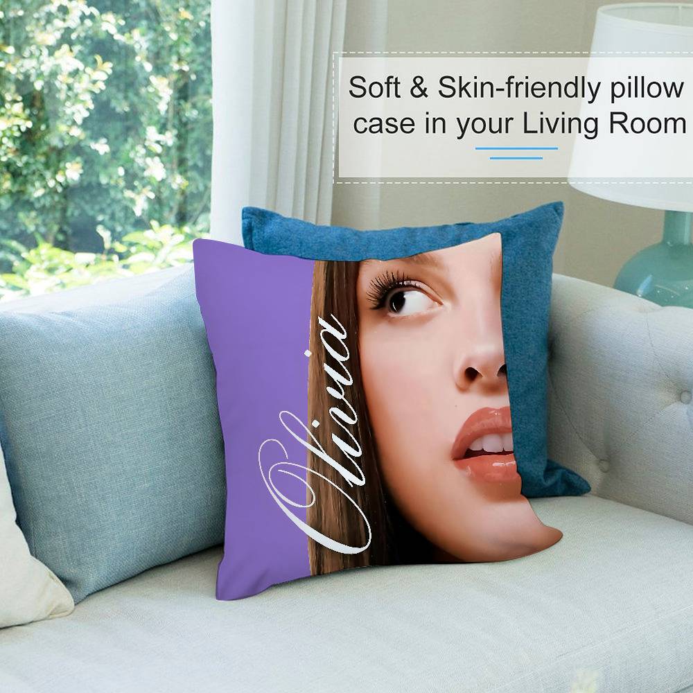 Singer O-Olivias R-Rodrigos Pillow Case Short Plush Double-sided Print Square Throw Pillow Covers Sofa Home Cushion Decor