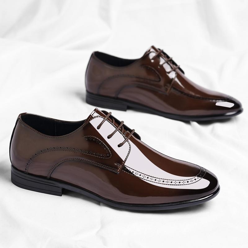 Hot-selling Mens Oxford Shoes Formal Business Dress Shoes Classic Lace Up Male Casual Shoes Leisure Walk Derby Footwear Sneakers