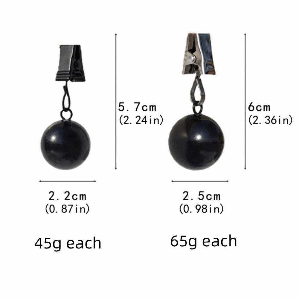 4 Pcs Gravity Ball Curtain Weight Ball Windproof Heavy Duty Drapery Weights Table Cover
