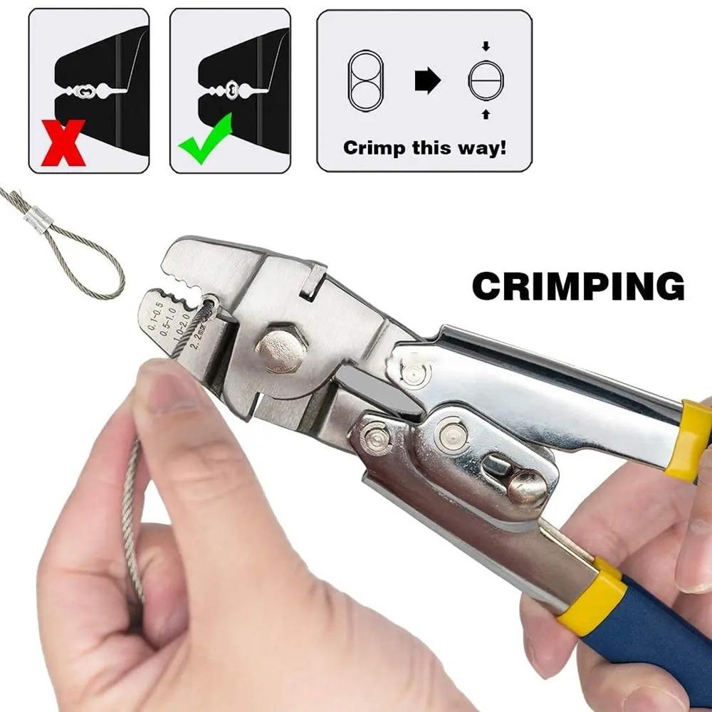 Blue Wire Rope Crimping Tool Crimping Swager Tool Fishing Crimping Tool For Cable Crimping