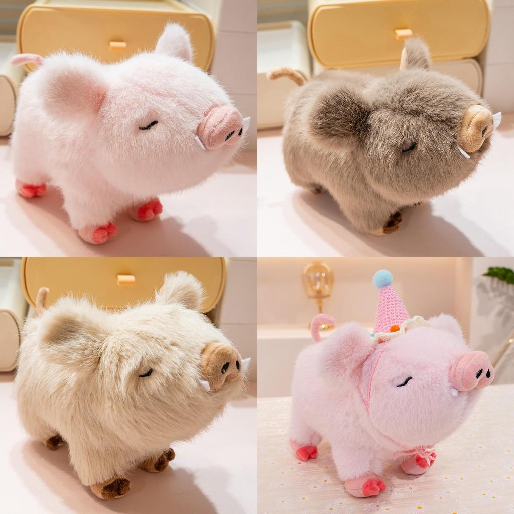 Adorable Plush Wild Boar Stuffed Toy Cute Pig Doll Birthday Gift For Kids