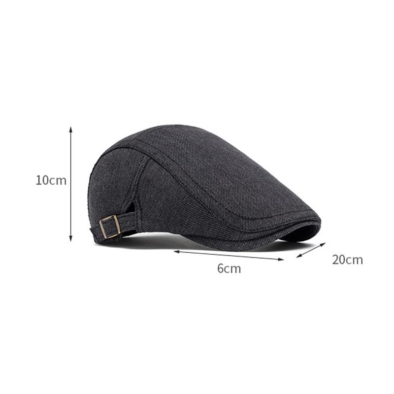 Men's Cotton Beret British Vintage Cap Peaked Cap Paintwork Cap British Newsboy Cap