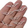 30Pcs Silver Plated Angel Wings Charm Connectors For Jewelry Making Bracelet Diy Craft Necklace Accessories 30X7Mm
