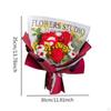 Crochet Bouquet, Handmade Knit Flowers, Artificial Already Made for Valentine's Day,