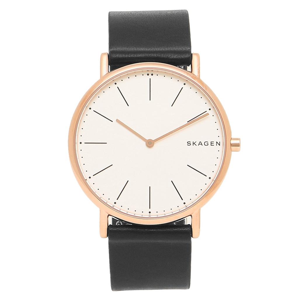 Skagen Men's Watch SKW6430 in Black/White/Pink Gold [Parallel Import]