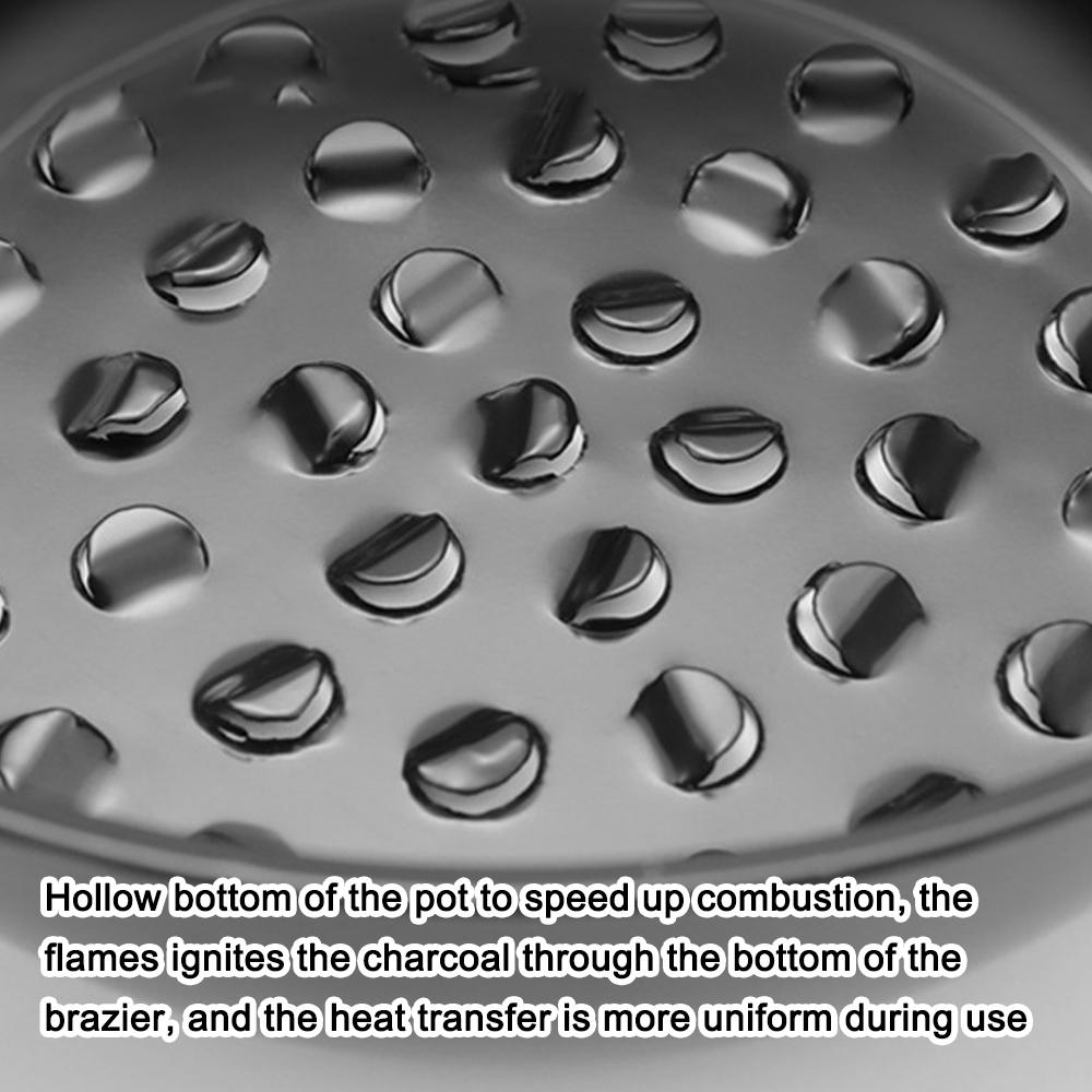 Outdoor Camping BBQ Picinc Firing Stoves Charcoal Grill Tool Portable Brazier Wood Handle Charcoal