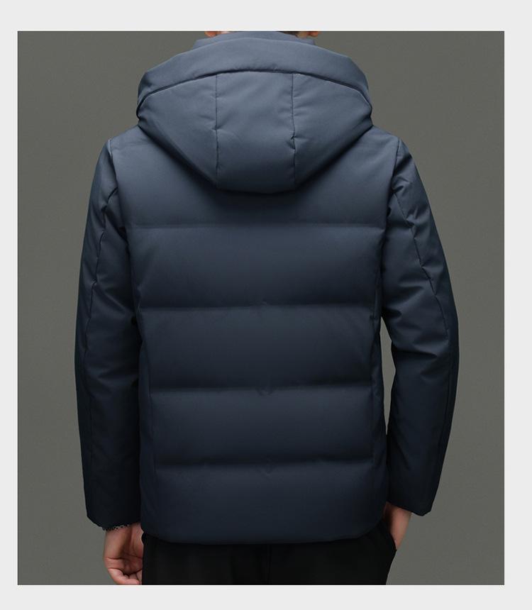 Men's Winter Goose Down Hooded Jacket - Stylish & Trendy 90% White Goose Down Filling