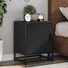 VidaXL Bedside Tables 2 Pcs Black 40x31x50 Cm Engineered Wood Metal, Bedside Furniture, Side Table, Bed Cabinet, 848710