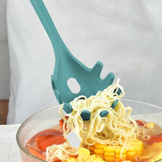 Nylon Kochutensilien-Set Hitzebeständig Nudelheber Löffel und tiefer Suppenschöpfer BPA-frei Lebensmittelqualität Kochutensilien mit Aufhängelöchern