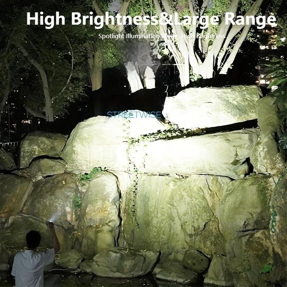 LED Multifunktionale Pfeifenleuchte Camping Handheld Schlüsselanhängerleuchte 3-Stufen-Einstellung Taschenlampe Notpfeife mit Lanyard