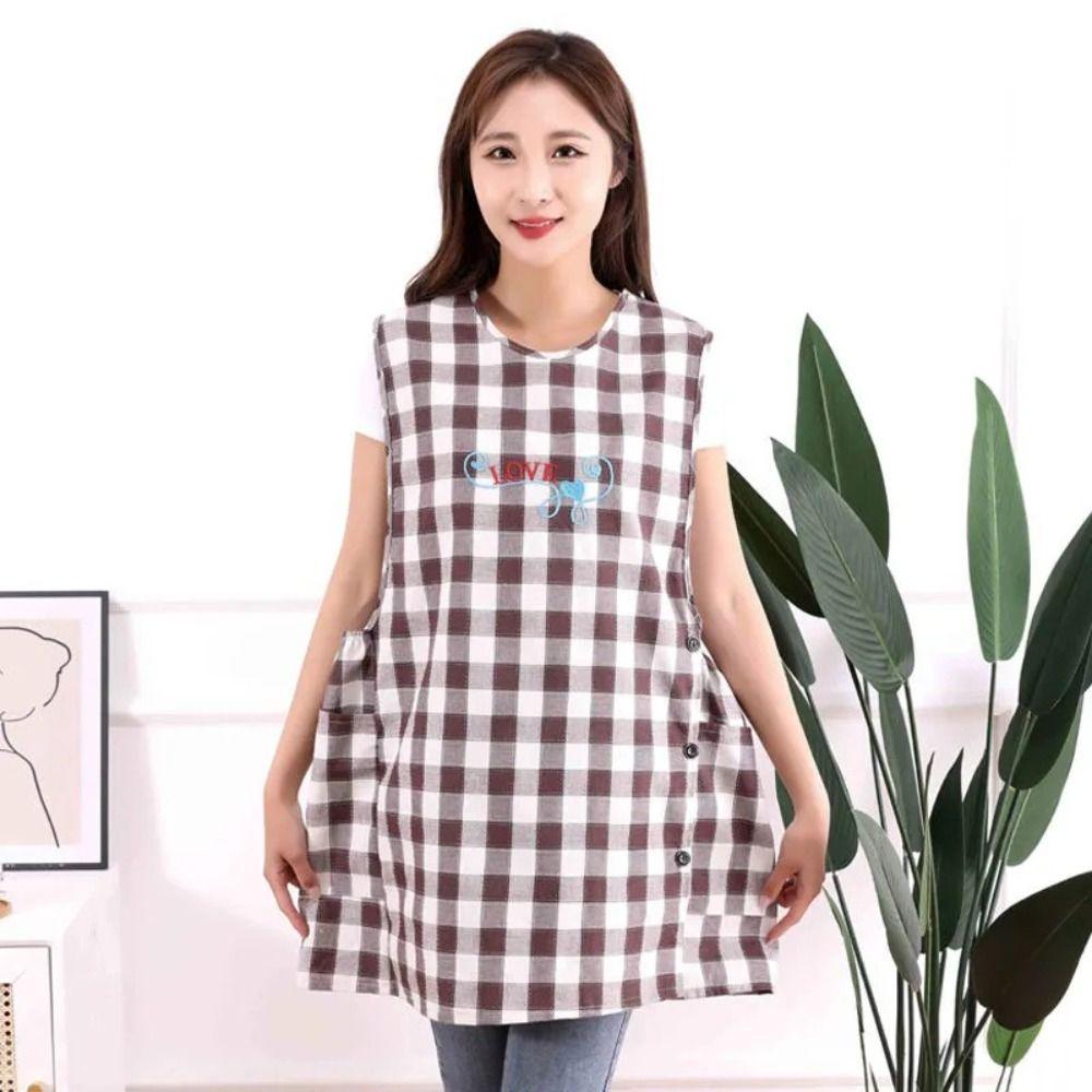 Breathable Cooking Aprons Vest Style Wipeable Hands Stain-Resistant Apron Anti Dirty Multipurpose Working Clothes