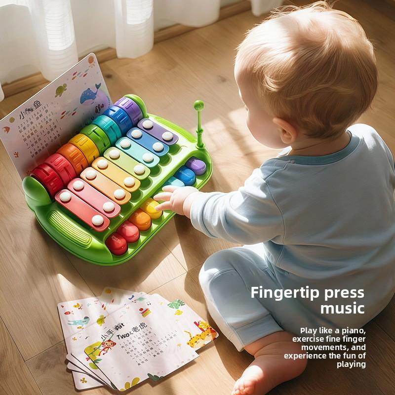 Baby Spielzeug 2-in-1 Klavierspielzeug Acht Ton Handklavier Spielzeug Baby Spielzeug Klavier Instrument