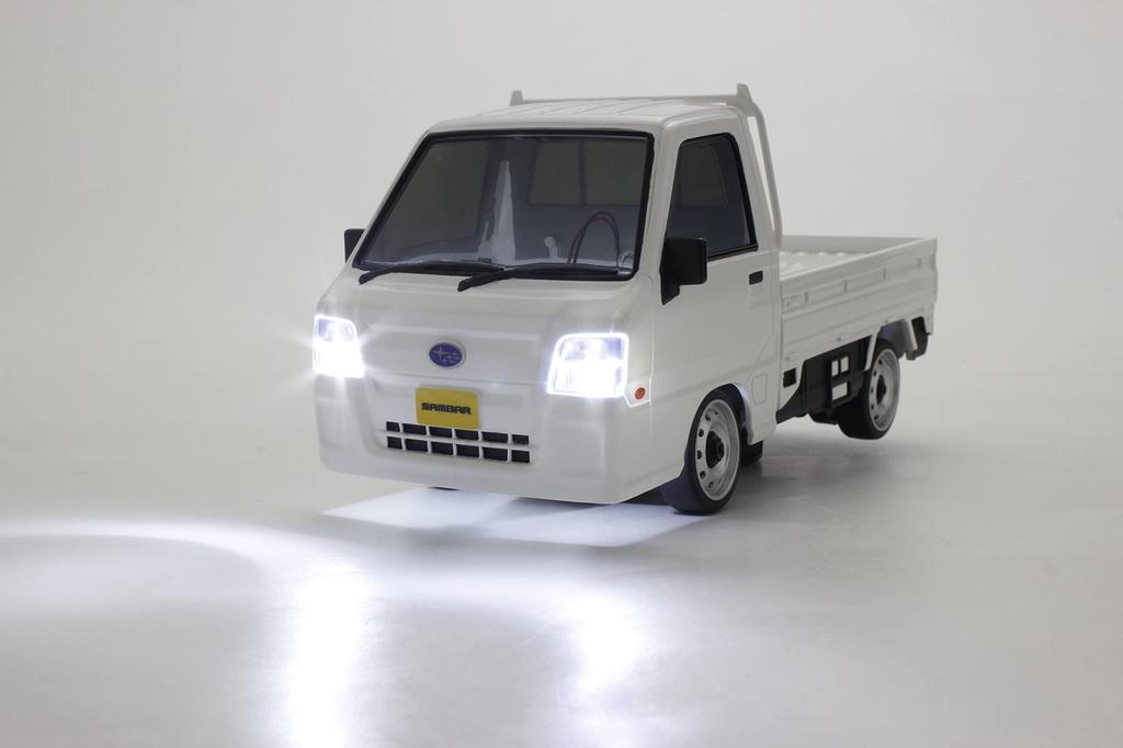 Kyosho Egg First Minute 1/28 Scale RC Light Truck Subaru Sambar (6th Generation) White 66607 for Boys