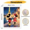 Disney Mickey Minnie Mouse Paris Eiffel Tower Paint by Numbers Painting Art Kit Home Decor Gift