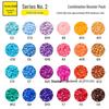 Small Bead Refill Pack: Fusion 2.6mm High Quality Beads, COCO House, 221 Colors Full Set.