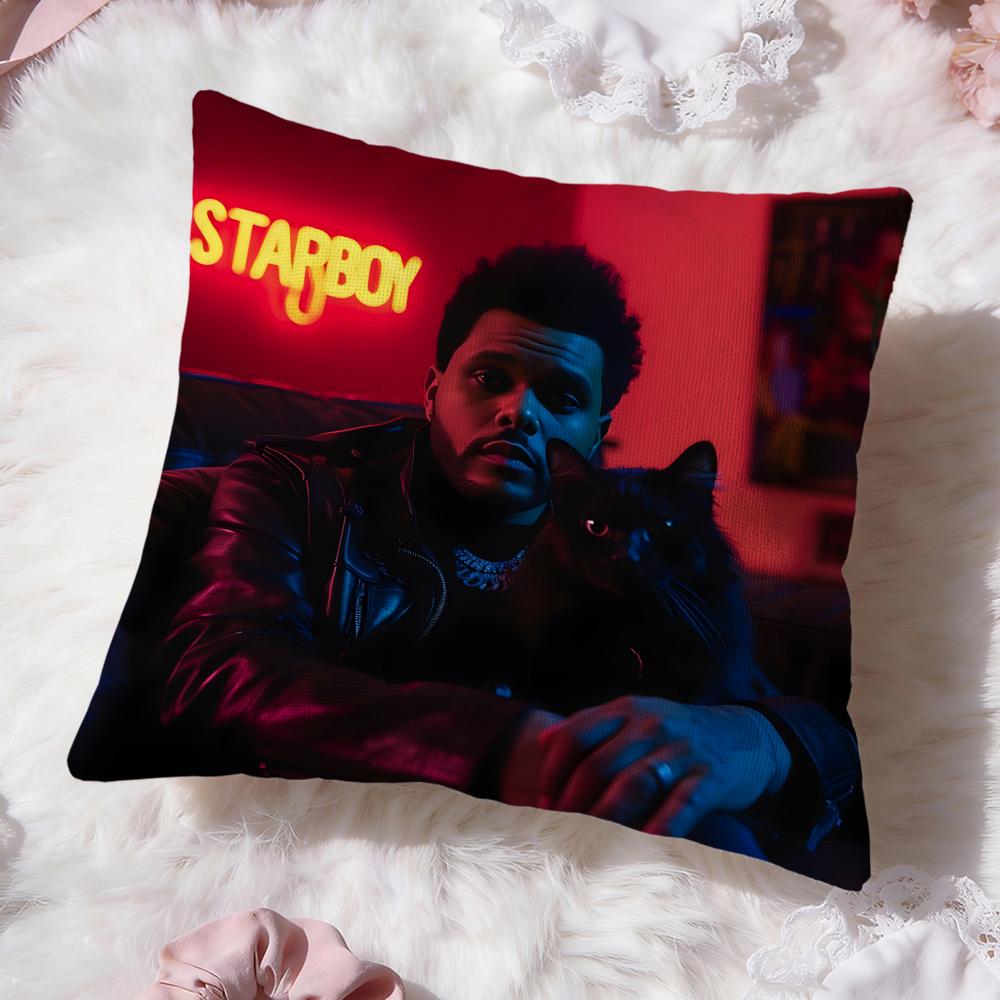 T-The Weeknd Sänger Kissenbezug Premium Komfort Wendbarer Kissenbezug -Zwei-in-Eins-Design für Jeden Raum & Autoinnenraum