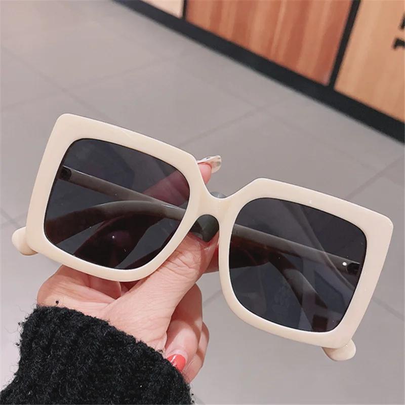 Sunglasses Men Women Luxury Brand  New Fashion Vintage Square Designer Summer Pink Sun Glasses Femlae Oversized Uv400 Shades
