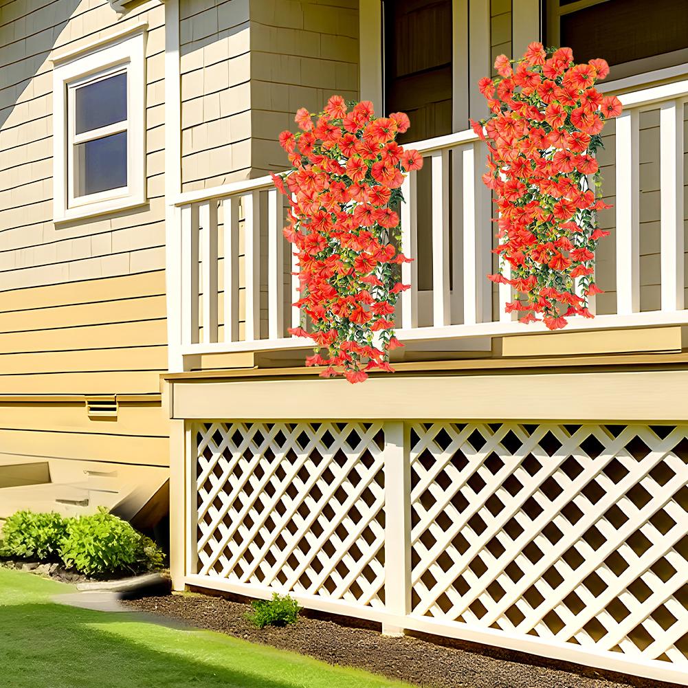 Artificial Flower New Artificial Hanging Flowers and Plants Easter Decoration 2025 UV-resistant and Realistic Room Decor Wedding