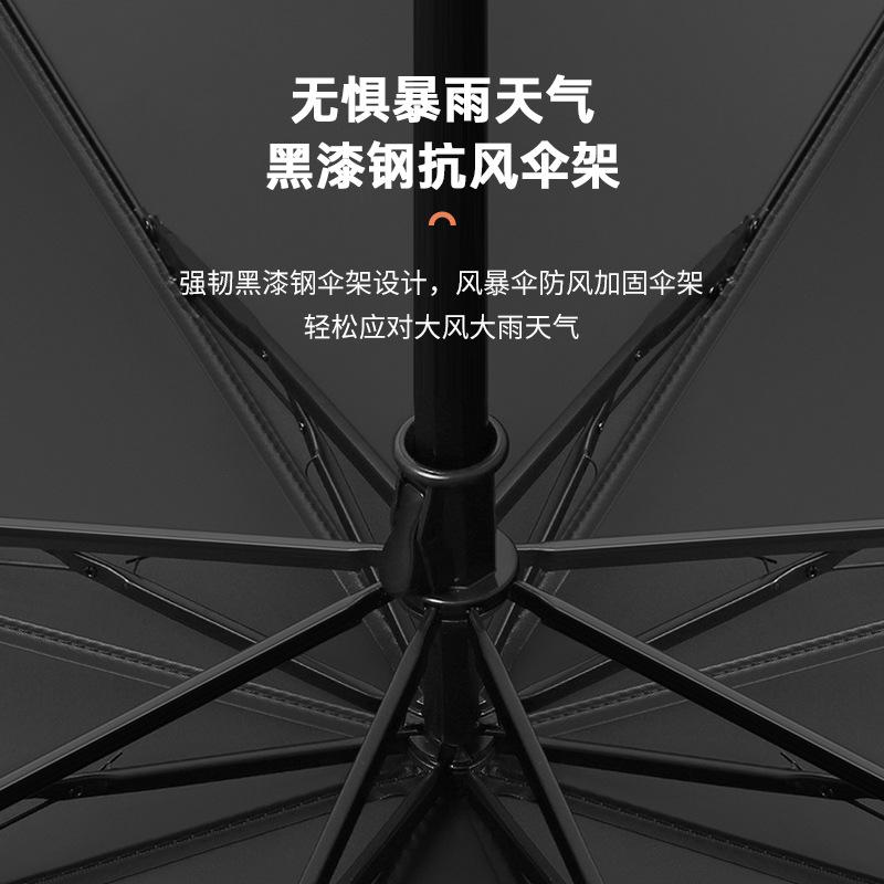 New three-fold hand-opened vinyl umbrella umbrella folding business reverse umbrella fixed advertising umbrella