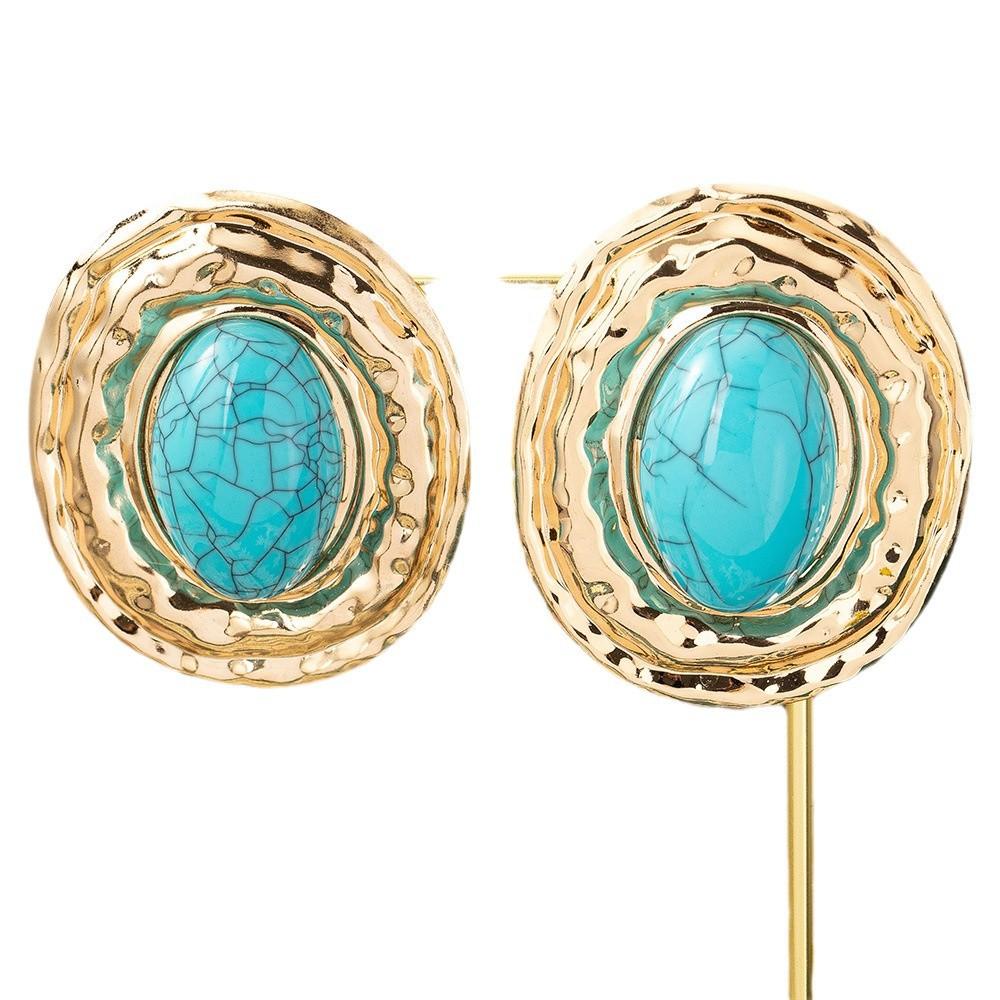 Inlaid Turquoise Bracelet Ring Set
