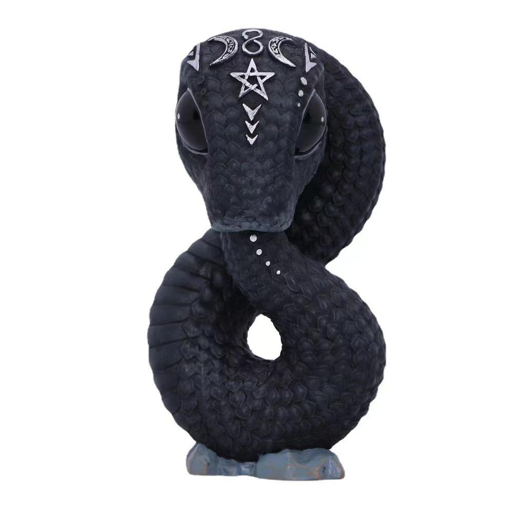 Halloween Magic Cat Resin Ornament Decoration Cute Set Ornament Magic Cat Croissant Wings Hat