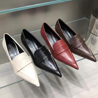 Fashion Women Pumps Fashion Pointed Toe Slip On Ladies Elegant Single Shoes Thin Low Heel Dress Shoes Heeled Sandals Zapatos De Mujer