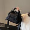 Women Lightweight Sling Bag Large Capacity Casual Crossbody Bag Solid Color Versatile Shoulder Bag Travel Shopping Work Date Bag