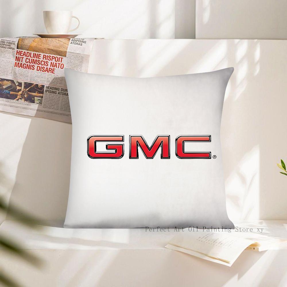 Pillow Case Square Pillow Cushion Cover Bedroom Sofa Room Decoration Casual G-GMC Pillow Cover 16x16Inch