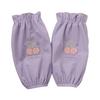 Cute Aesthetic Sleeve Covers Winter Stain Resistant Sleeves, Cherry Embroidery Print, Waffle Fabric Anti-dirty Arm Elastic Cuff Protectors for