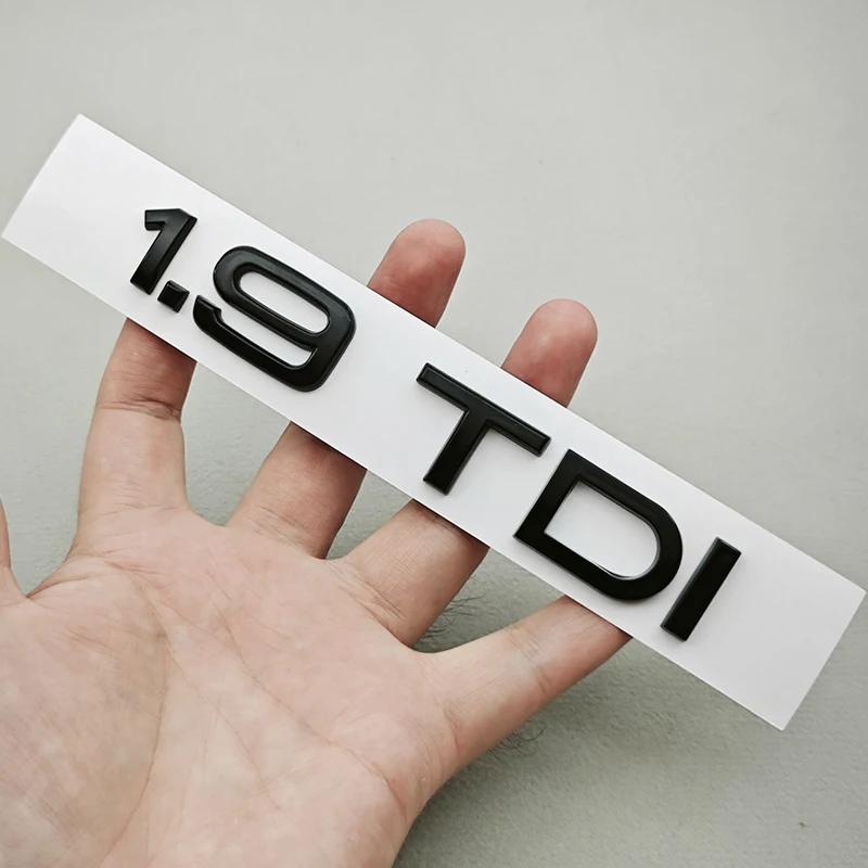 Logo de Voiture ABS 3D 1.9 2.0 2.8 3.0 4.2 TDI 3.6 Autocollant Emblème de Coffre Badge Arrière Pour Audi A3 A4 A5 A6 A7 A8 Q3 Q5 Q7 Q8 Accessoires