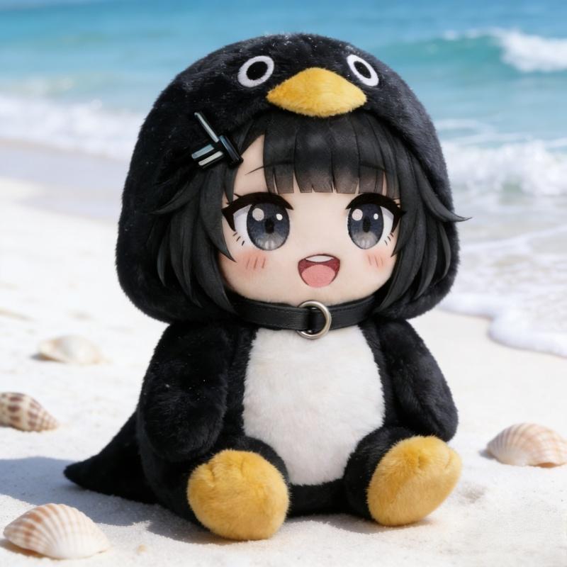 25cm Cute Plush Doll Penguin Gugugaga Can Make Sound Plush Toy Fans Decoration Birthday Gift
