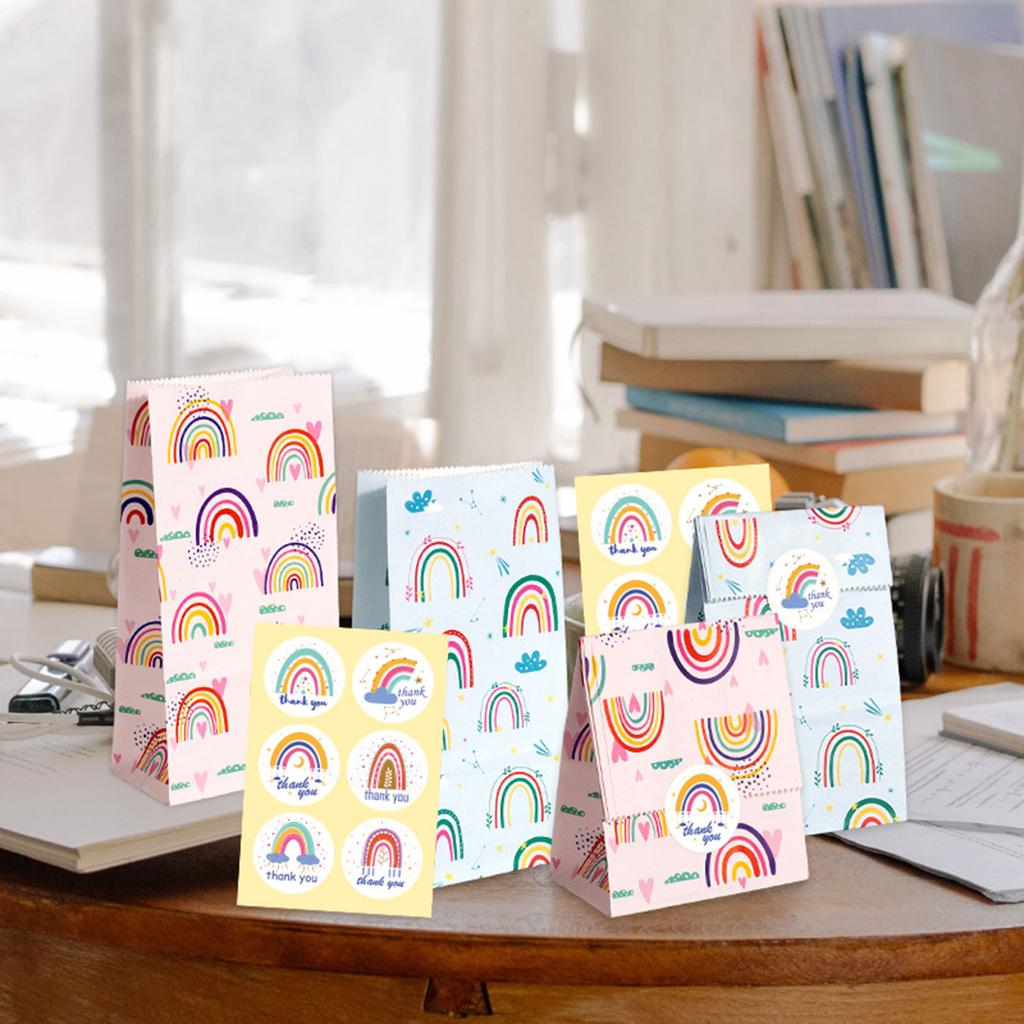 Sturdy Paper Gift Bag for Parties Versatile and Durable DIY Baking Candy Cookies Packing Bag Eye Catching Packaging Bags