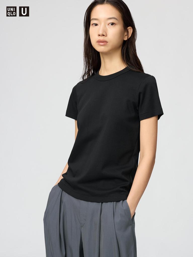 UNIQLO 483456 Women Crew Neck T-Shirt Short Sleeve Basic Casual Top Japan