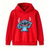 Kids Boys Girls Cute 67 Number Blue Alien Cartoon Print Pullover Hoodie Soft Casual Long Sleeve Hooded Sweatshirt For Daily Wear And School Activities