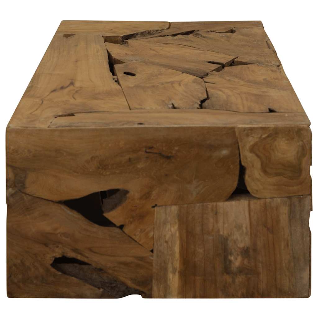Coffee Table 90 x 50 x 30 cm Solid Teak Wood Brown