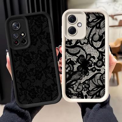 Soft Shell Phone Case for Xiaomi Redmi 13 A4 12 A3 A1 A2 Plus Lacey Pattern Fashion Funny
