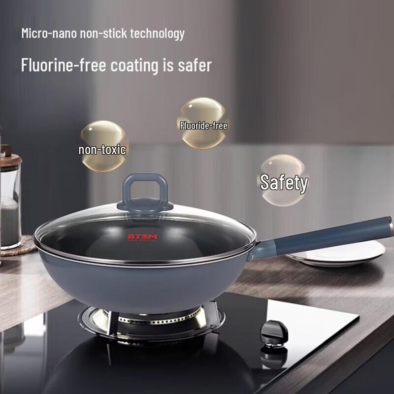 BTSM Handmade Cast Iron Wok