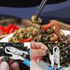 Snail Tail Cutting Tool Stainless Steel Escargot Scissors Snail Plier With Rubber Handle For Precise Snail Processing