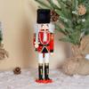 Weihnachts-Nussknacker Ornament Kleiner Holzsoldat Weihnachtsdekorationen Nussknacker Figur Ornament für Tisch Regal