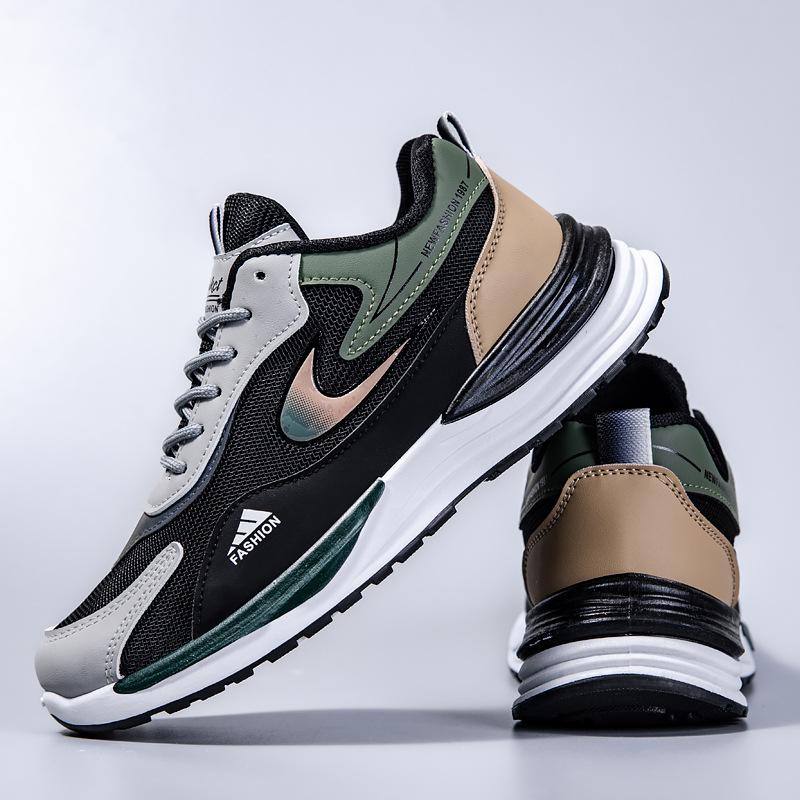 

Мужская обувь 2025 новая мужская трендовая универсальная сетчатая повседневная обувь кроссовки молодежная трендовая обувь легкая спортивная обувь мужчины 44