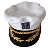 Adjustable Cotton Sailors Hat Classical 2000s Embroidered Cosplay Hat For Women And Men