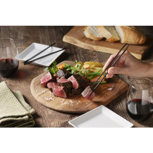 Idea Sekikawa Chopstick-like Tongs, 17.5cm, Black, 15g, Made In Tsubame-Sanjo, Japan