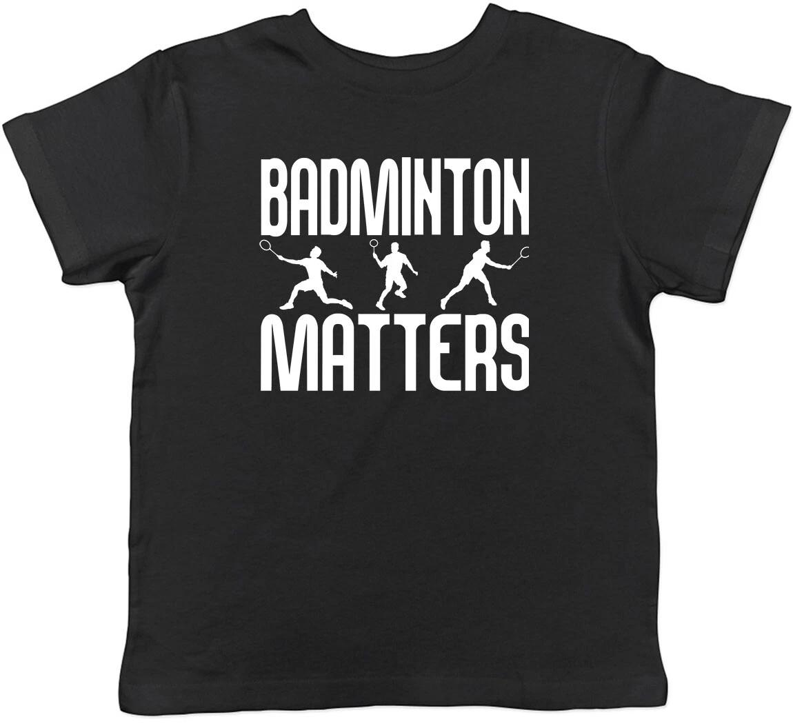 

Badminton Matters Childrens Kids T-Shirt Boys Girls 110