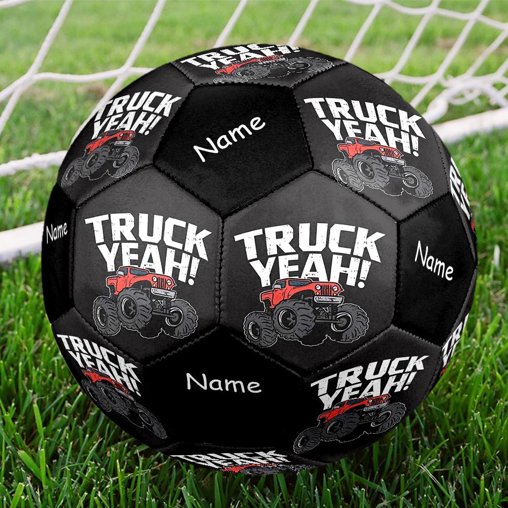 Custom Name Truck Theme Size 5 Soccer Ball, Suitable for Both Indoor and Outdoor Matches, a Gift Suitable for Everyone.