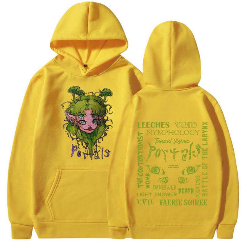 Sanger Melanie Martinez Portals hettegenser Harajuku-klær for menn Vintage gensere Uformell Langermet overdimensjonerte gensere Unisex
