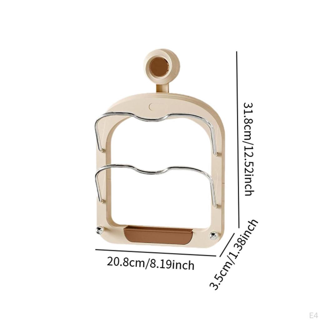2 Tier Pan Lid Holder Covers Pots and Pans Organizer Pot Rack for Pantry