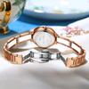 Fashion New European And American Simple Fashion Women'S Watch, Rhinestone Ceramic Waterproof Quartz Women'S Watch