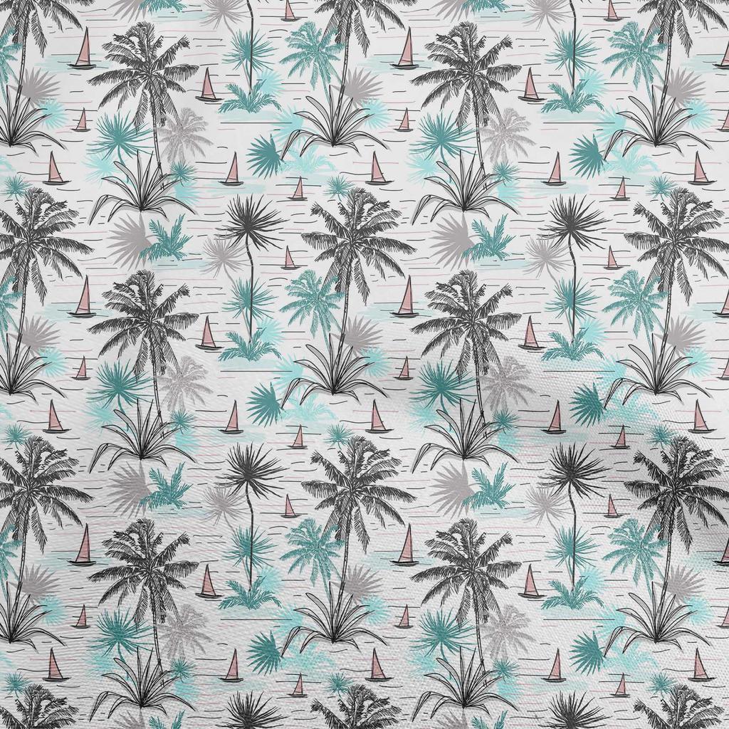 oneOone Cotton Flex Dark Purple Fabric Sea Life Pattern Fabric For Sewing Printed Craft Fabric By The Yard 40 Inch