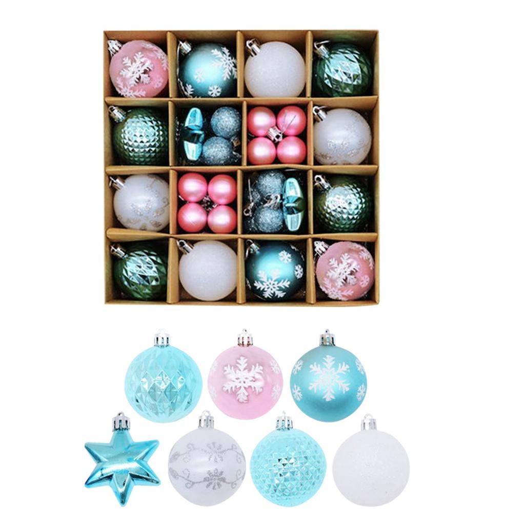 42Pcs Christmas Balls Baubles Party Xmas Tree Decorations Hanging Ornament Decor